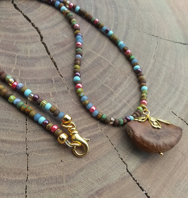 Paw Paw Seed Beed Necklace