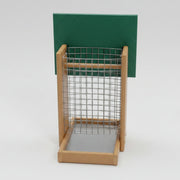 Peanut Feeder for Whole Peanuts - tan with green roof