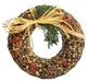 Cylinder Seed Cake Holder with Top - Classic Pecan Wreath