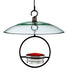 Hummble Bold Hanging Sphere Hummingbird Feeder with Red Perch with Hummble Slim Hanging Sphere Hummingbird Feeder with Black Frame