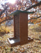 Peanut Feeder for Whole Peanuts - tan with green roof