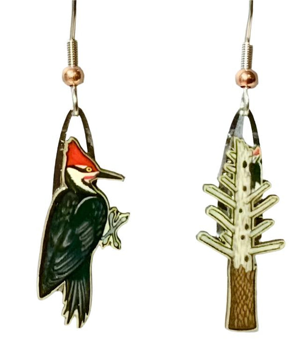 Pileated Woodpecker Earrings