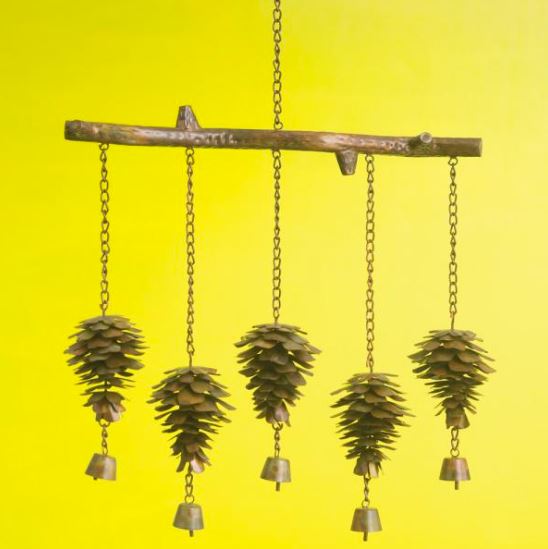 Pine Cone Flamed Windchime