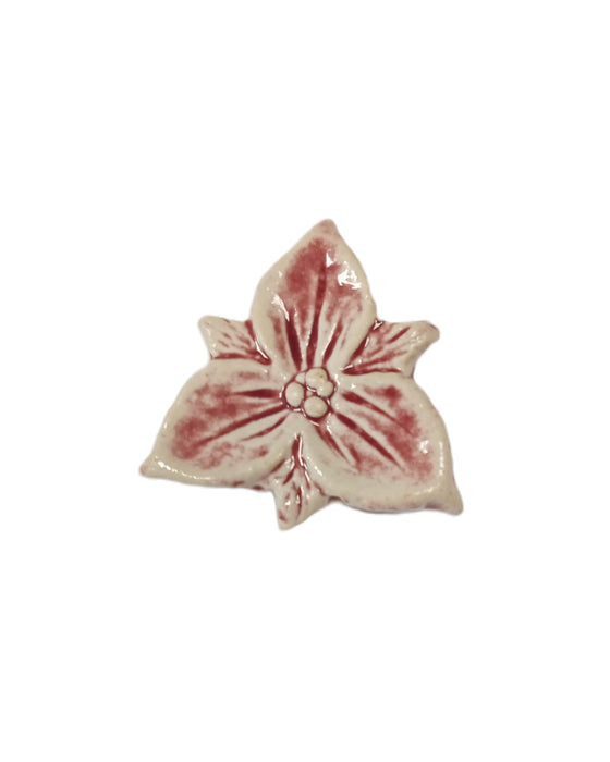 Trillium Ceramic Magnet - pink