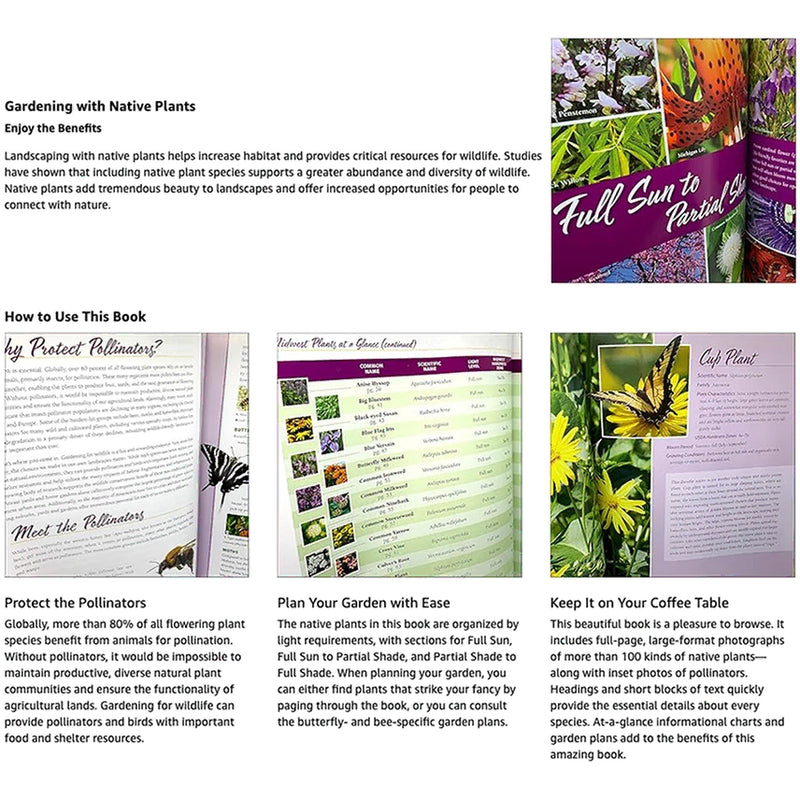 Native Plant Gardening For Birds, Bees & Butterflies: Upper Midwest - how to use this book