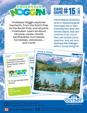 Prof. Noggin Earth Science Card Game back