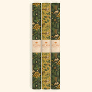 Recyclable Double-sided Gift Wrap Yuletide Chickadee - Black & Mustard
3 sheets