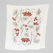 Poinsettia and Pine Towel
