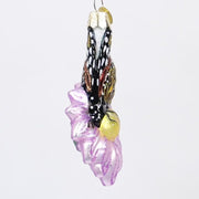 monarch butterfly on flower ornament 360 view