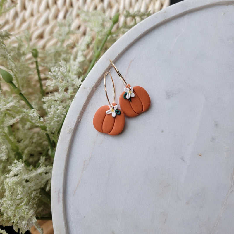 Floral Pumpkin Hoops