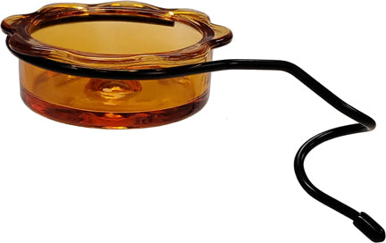 Orange Glass Quick Connect Dish for Orioles