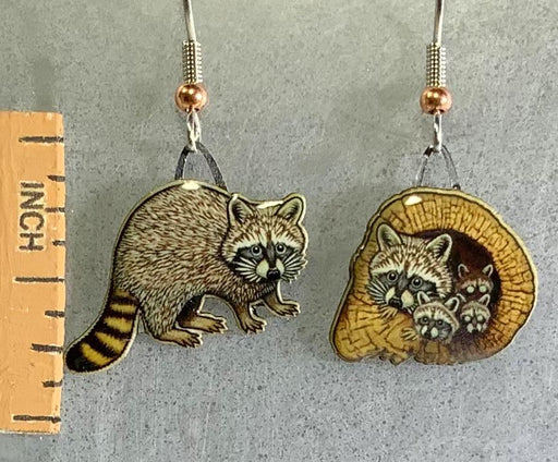 Raccoon Earrings