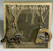 Raccoon Earrings