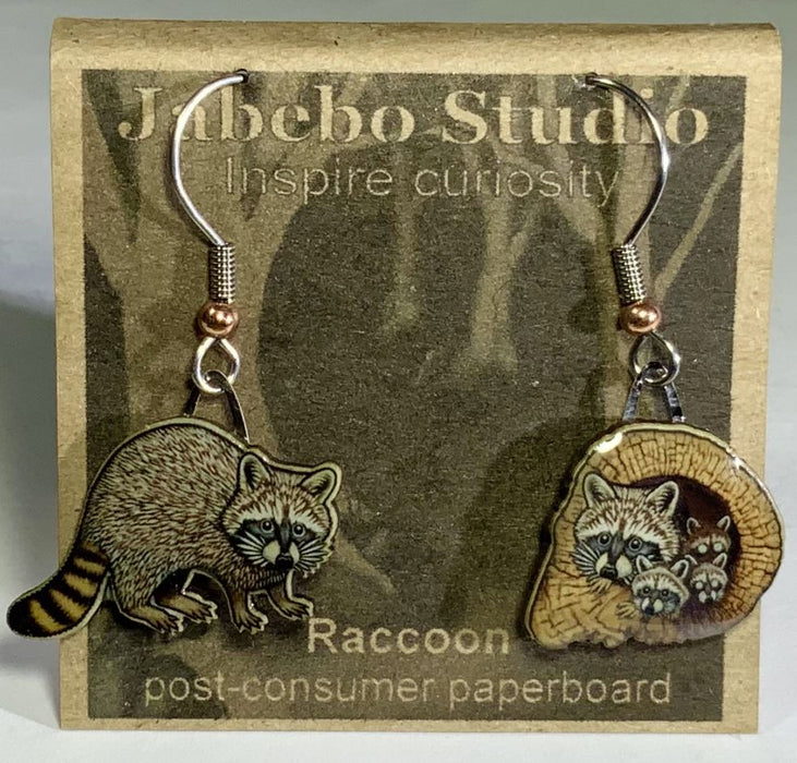 Raccoon Earrings