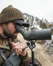 razor spotting scope on tripod