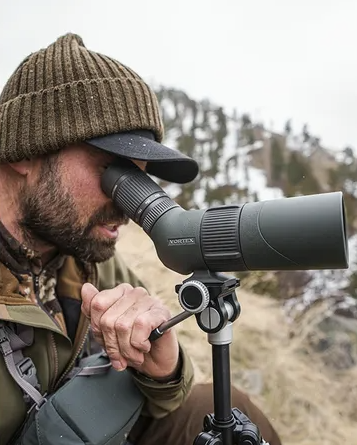 razor spotting scope on tripod