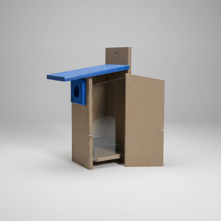 Recycled Plastic Ultimate Bluebird House
observation window side