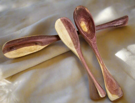 Handmade Wooden Spoons - Medium, Multi-color red cedar
