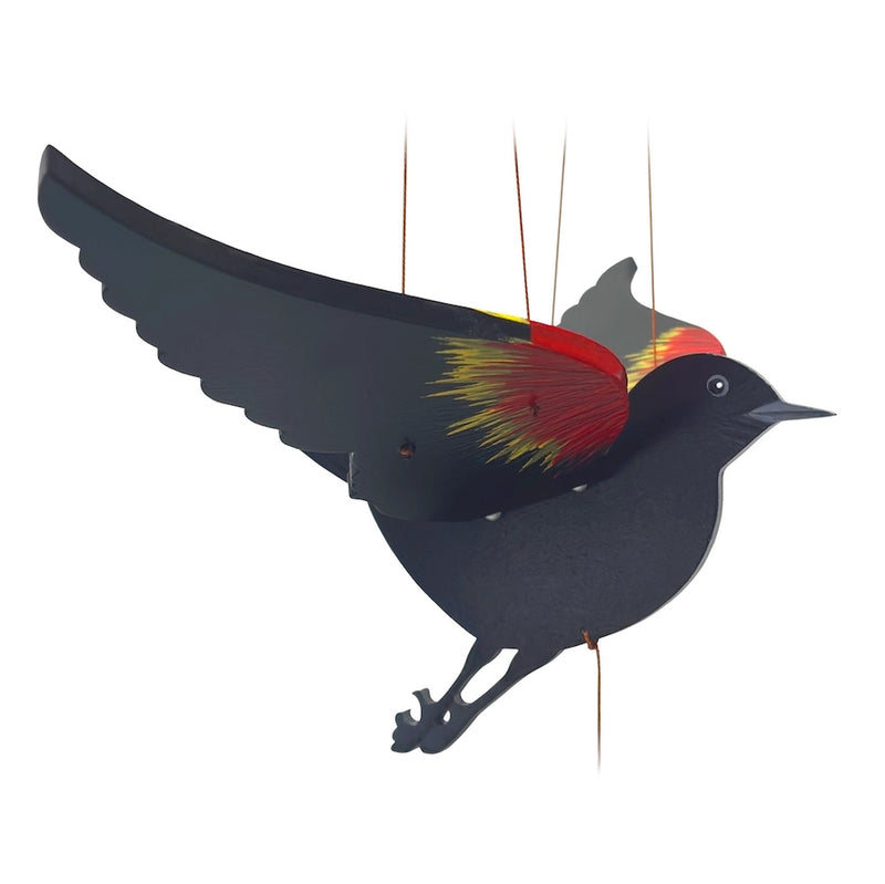 Red Winged Black Bird Flying Mobile