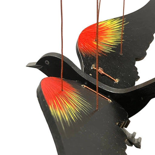 Red Winged Black Bird Flying Mobile