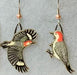 Red Bellied Woodpecker Earrings