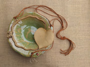 Hanging Bird Bath - Redbud Leaf Bowl