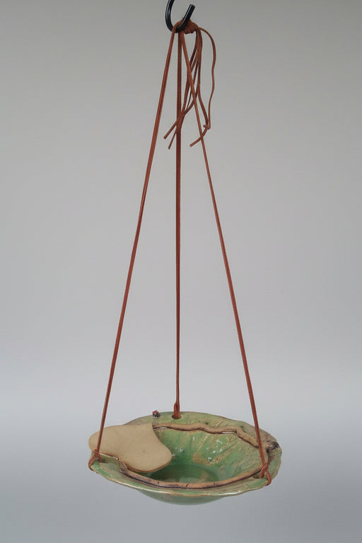 Hanging Bird Bath - Redbud Leaf Bowl 