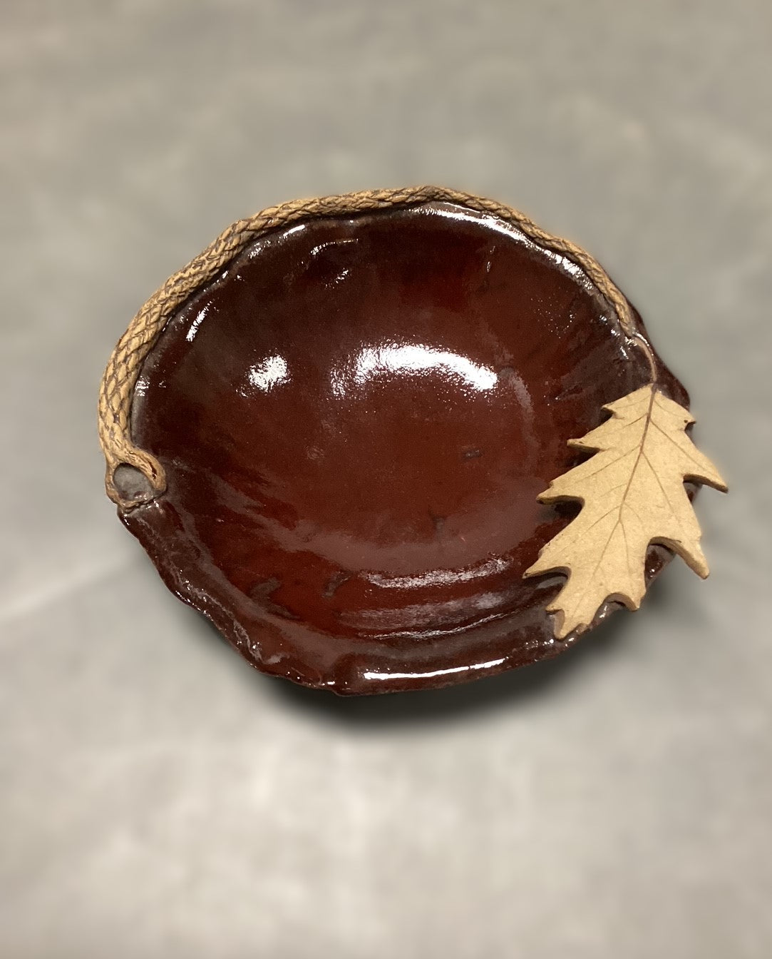 Stoneware Bowl - Red Oak