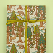 Recyclable Gift Wrap / Double-Sided Wrapping Paper: Redwoods - Ribbon not Included