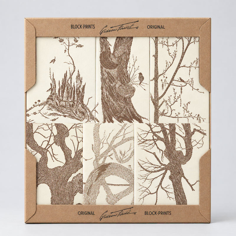 Gwen Frostic: Regal Trees Notecard Set