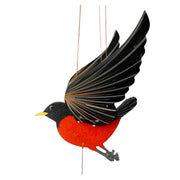 American Robin Bird Flying Mobile