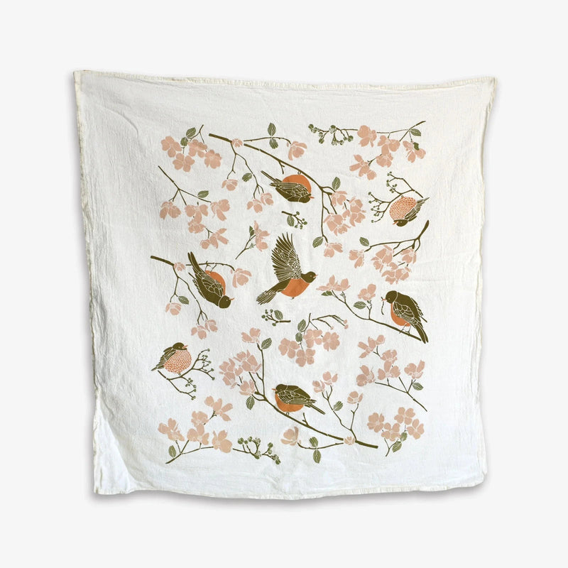 Early Bird Kitchen Towel - Robin