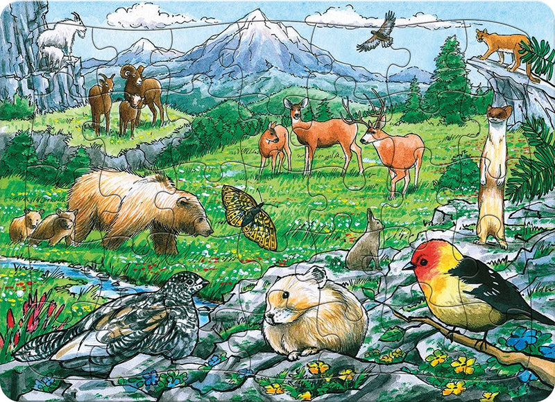 Rocky Mountain Wildlife Tray Puzzle