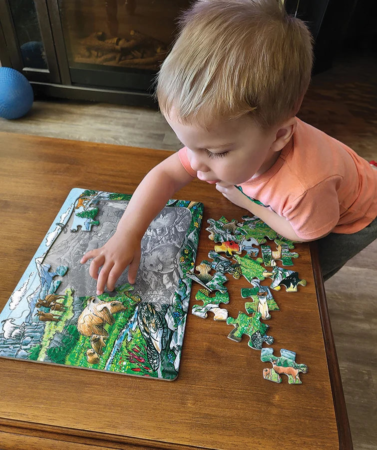 Rocky Mountain Wildlife Tray Puzzle