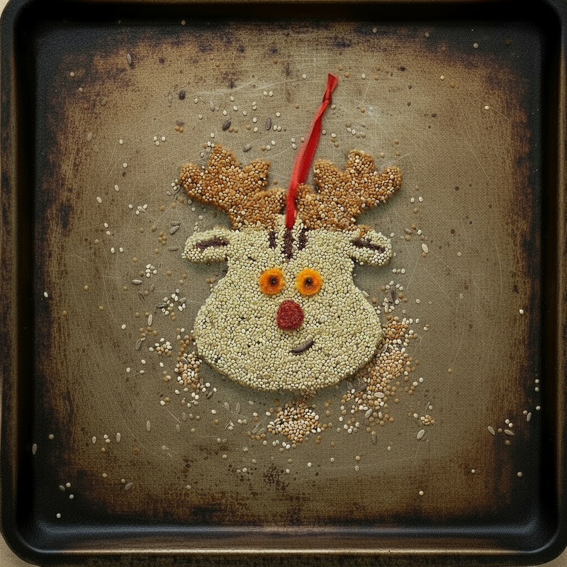 Rudolph Christmas Cookie Seed Ornament