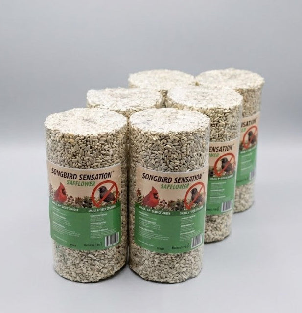 6 Pack Safflower Seed Cylinder 1.9 lbs