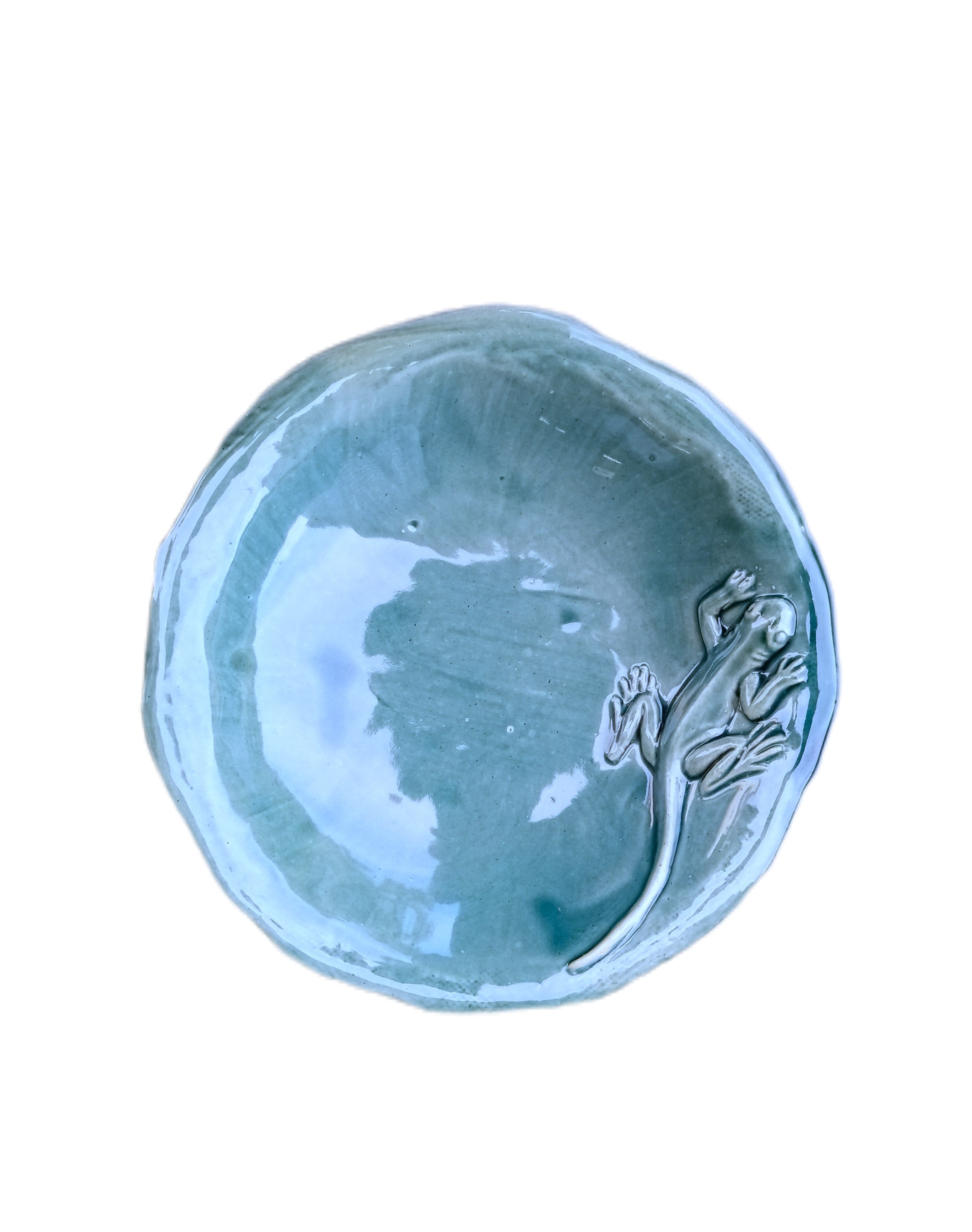 Stoneware Small Critter Bug Bowl - Salamander