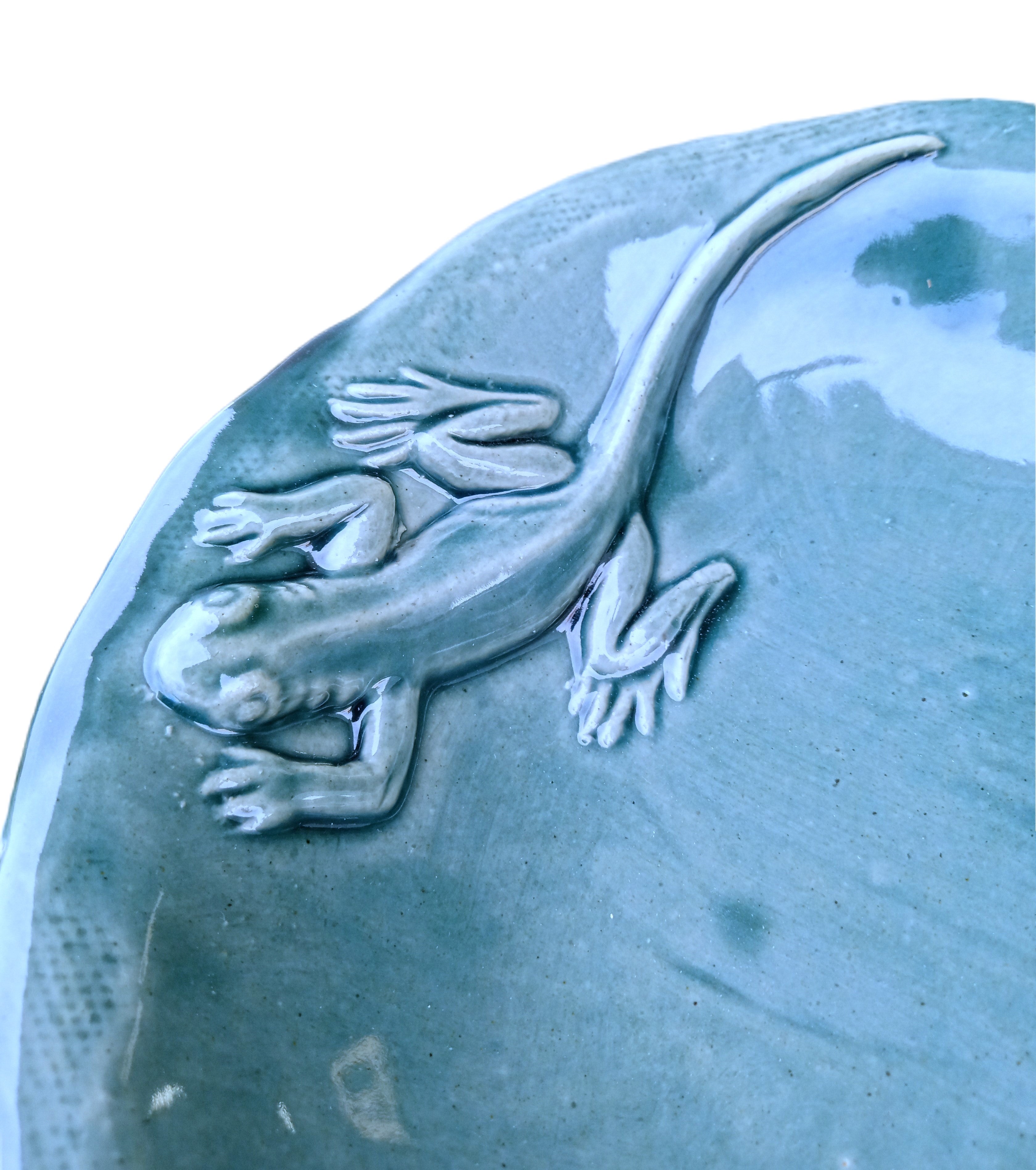 Stoneware Small Critter Bug Bowl - Salamander - Thumbnail 2