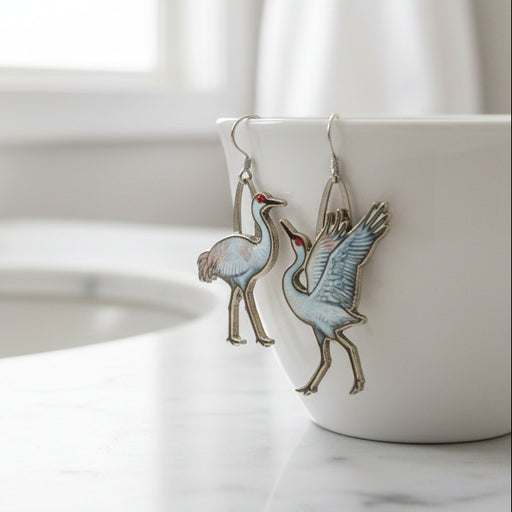 Sandhill Crane Earrings