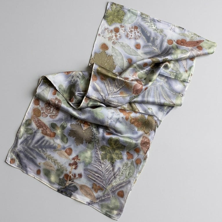 Silk Satin Scarf
Logwood muted
