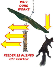 Hanging Disk Squirrel Baffle - Green 