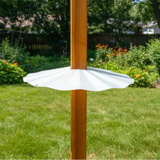 4x4 Disk Squirrel Baffle on pole