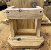 Screech Owl or Kestrel House
view of perch on the interior of nesting box