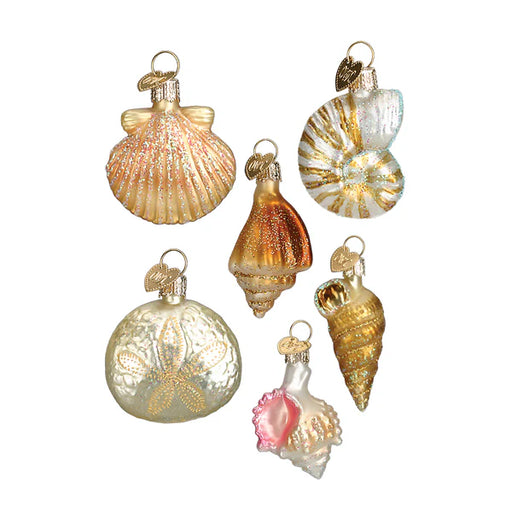 Sea Shell Christmas Ornament Set