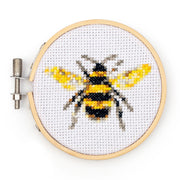 Mini Cross Stitch Embroidery Kit - Bee
finished product