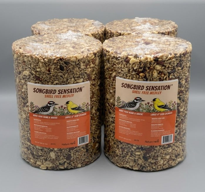 4 Pack Shell Free Medley Seed Cylinder - Large - 4.5 lbs