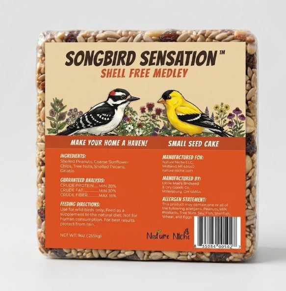Shell Free Medley Small Seed Cakes 9 oz