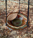 Hanging Bird Bath - Shellbark Hickory Leaf Bowl