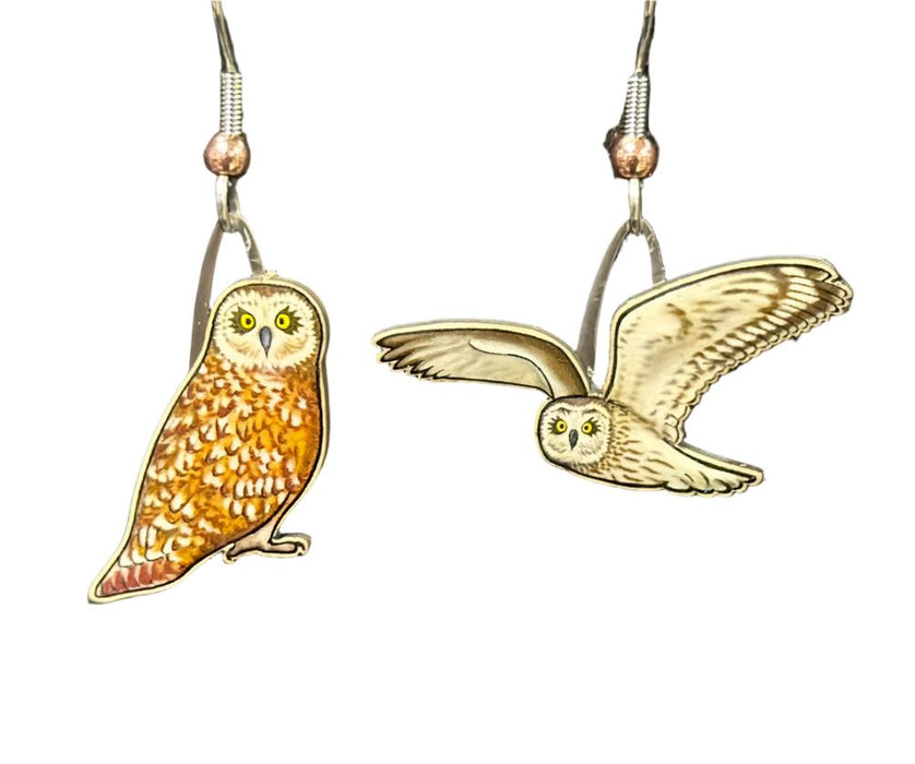 Short-eared Owl Earrings