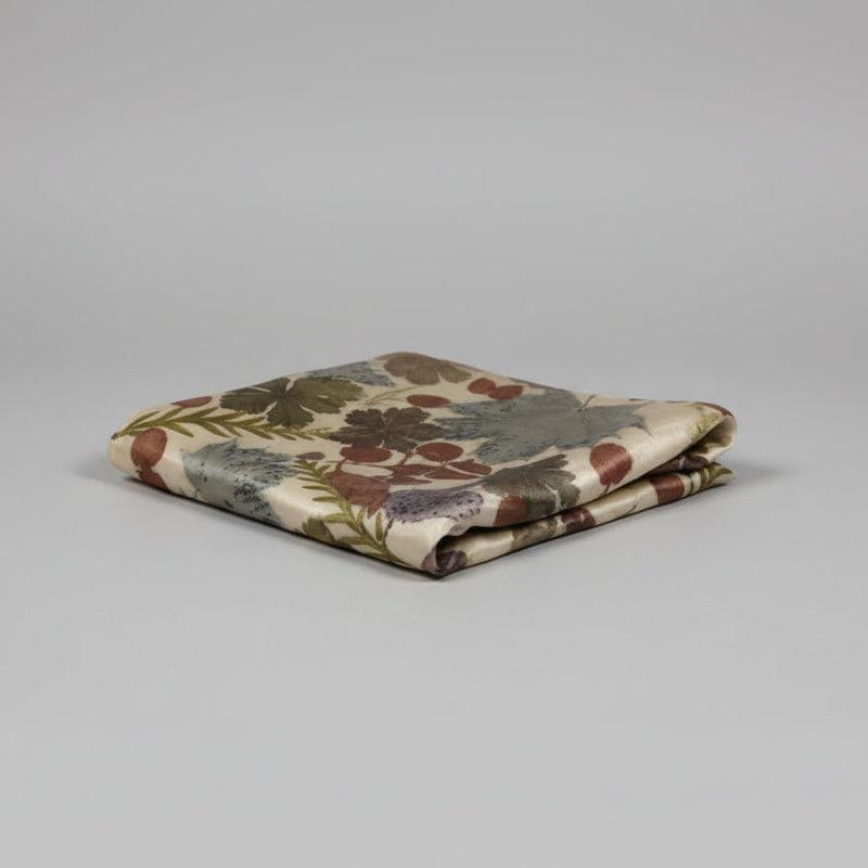Silk Satin Scarf - Madder dye